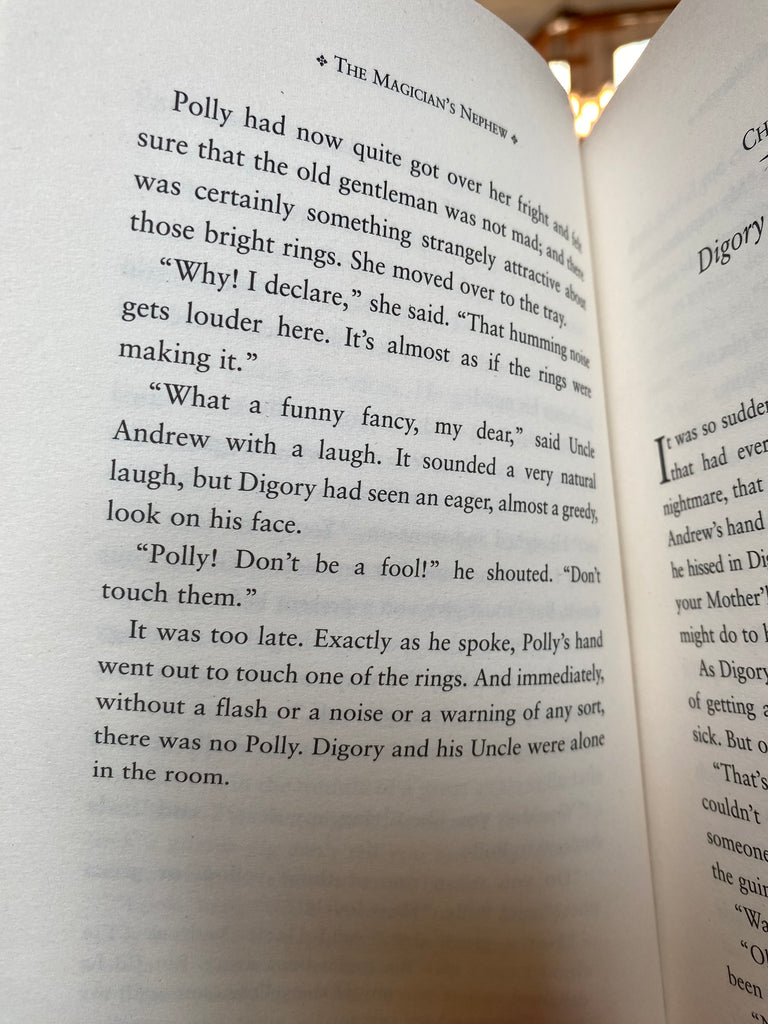The Magician’s Nephew , CS Lewis ( Book 1 of The Lion, the Witch and the Wardrobe)