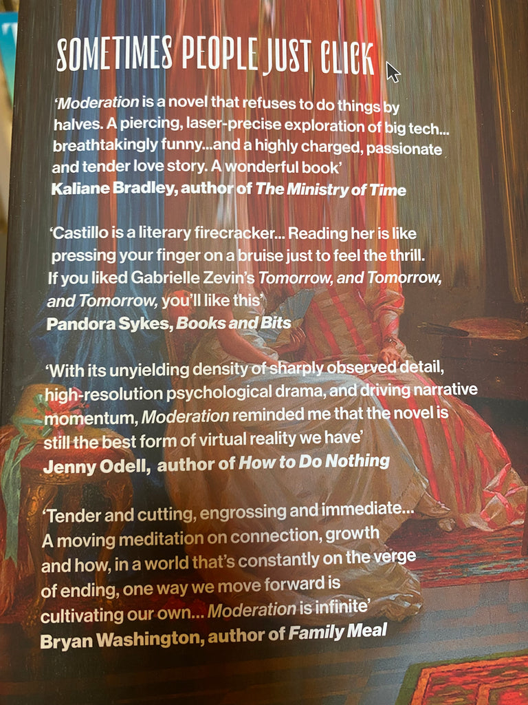 MODERATION, Elaine Castillo ( hardback July 2025)