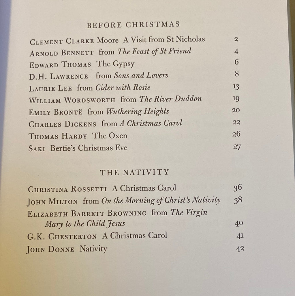 A Literary Christmas : An Anthology (hardback)