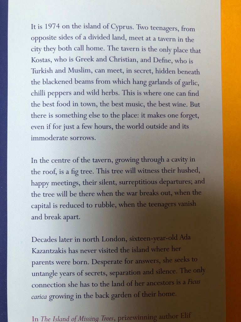 The Island of Missing Trees, Elif Shafak (paperback April 2022)