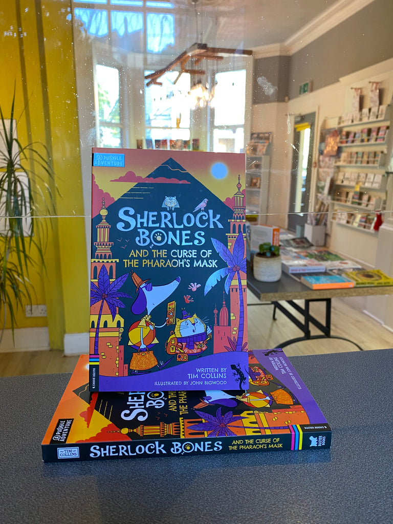 Sherlock Bones and the Curse of the Pharaoh's Mask : A Puzzle Quest, by Tim Collins (paperback Sept 2022)