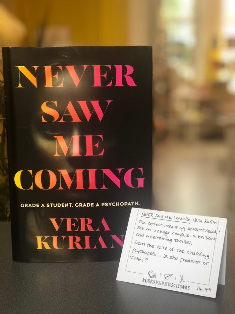 Never Saw Me Coming, Vera Kurian ( paperback July 2022)
